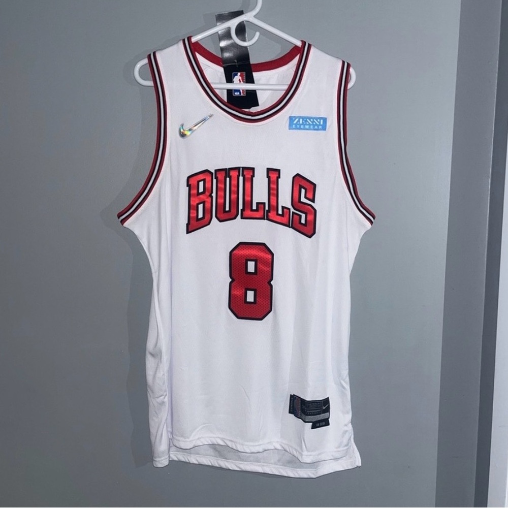 Chicago Bulls 75th Anniversary Jersey #8 Zach Lavine Nike Diamond Icon Edition